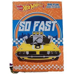 Hot Wheels So Fast Big Fun Book To Color Coloring Book For All Ages